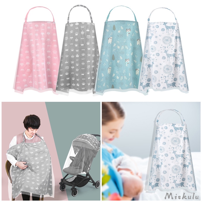 Tạp Dề Chống Chói Che Phủ 360 Độ Thoáng Khí Cho Mẹ Bầu Và Bé Uống Sữa