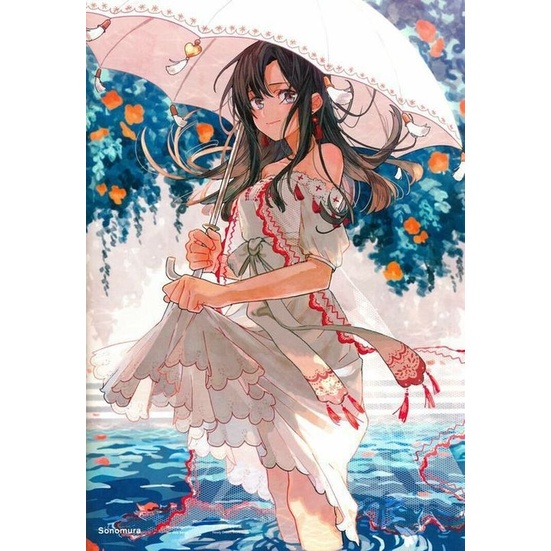 Bộ Tranh Đính Đá 5d Tự Làm 30x40cm Hình Anime Dùng Để Trang Trí