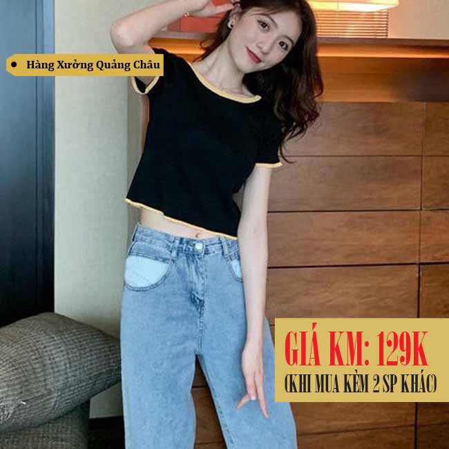 [Hàng có sẵn] Áo croptop len nữ Ulzzang Quảng Châu ALC16