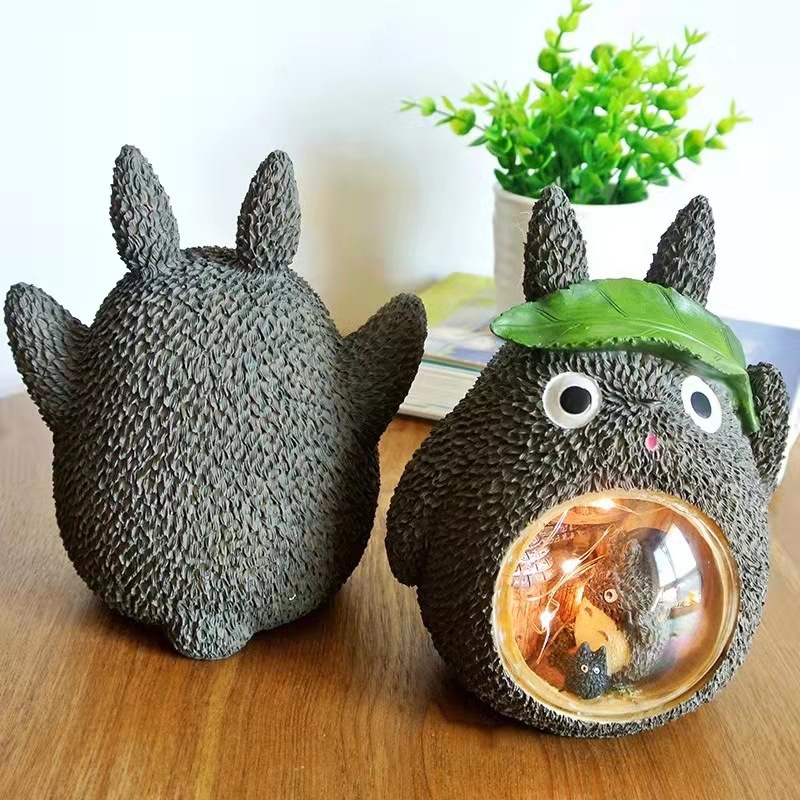 Đèn Ngủ Hình Mèo Doudou Bằng Nhựa Resin Để Bàn Trang Trí Nhà Cửa