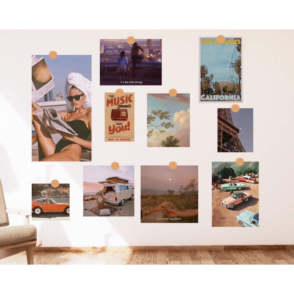 Postcard Decor Tuna Tranh Dán Tường Phòng Ngủ Trang Trí Bàn Học Phông Nền Chụp Ảnh