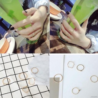 Bộ 5 nhẫn đốt tay pha lê