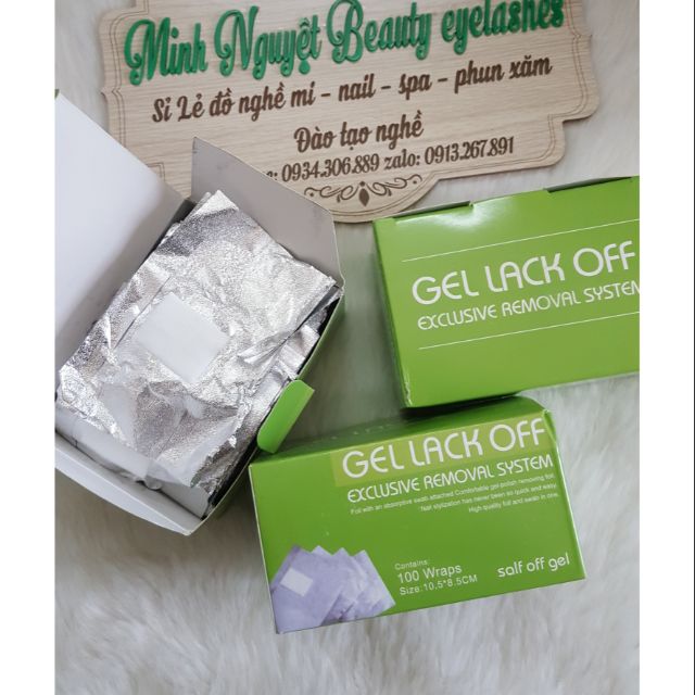 Giấy bạc ủ móng phá gel 100 miếng