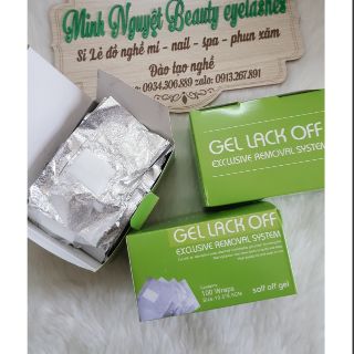 Giấy bạc ủ móng phá gel 100 miếng