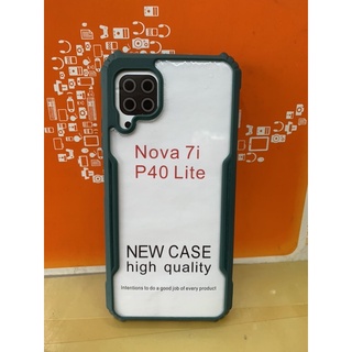 ốp lưng  Huawei P40 Lite/Huawei Nova 7i viền  dẻo màu lưng trong