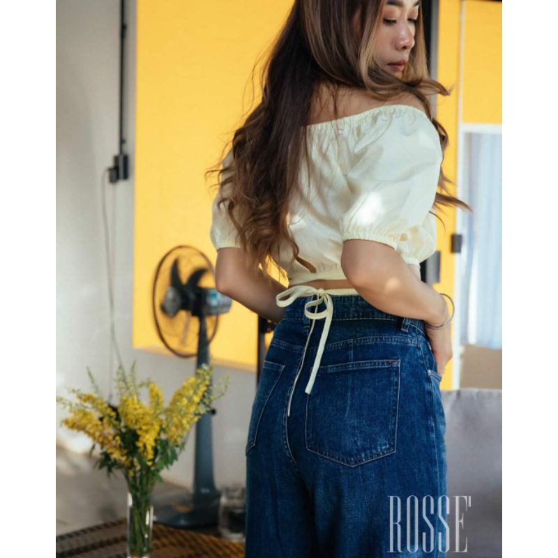 Áo Croptop cột dây Rosse' thời trang thiết kế | BigBuy360 - bigbuy360.vn