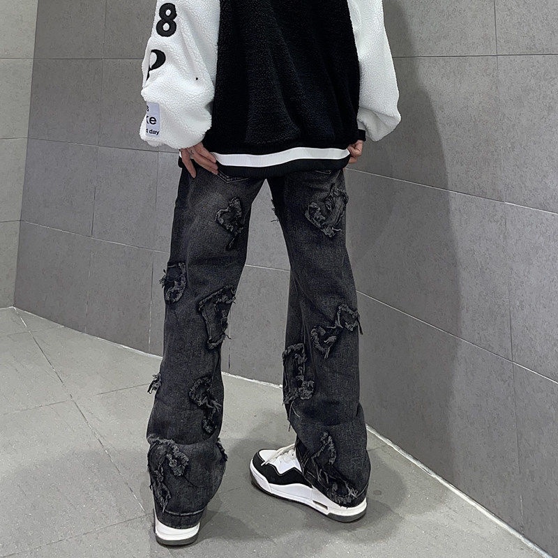 ◕✁❏Quần Jeans Dài Ống Rộng Thời Trang Dành Cho Nữ