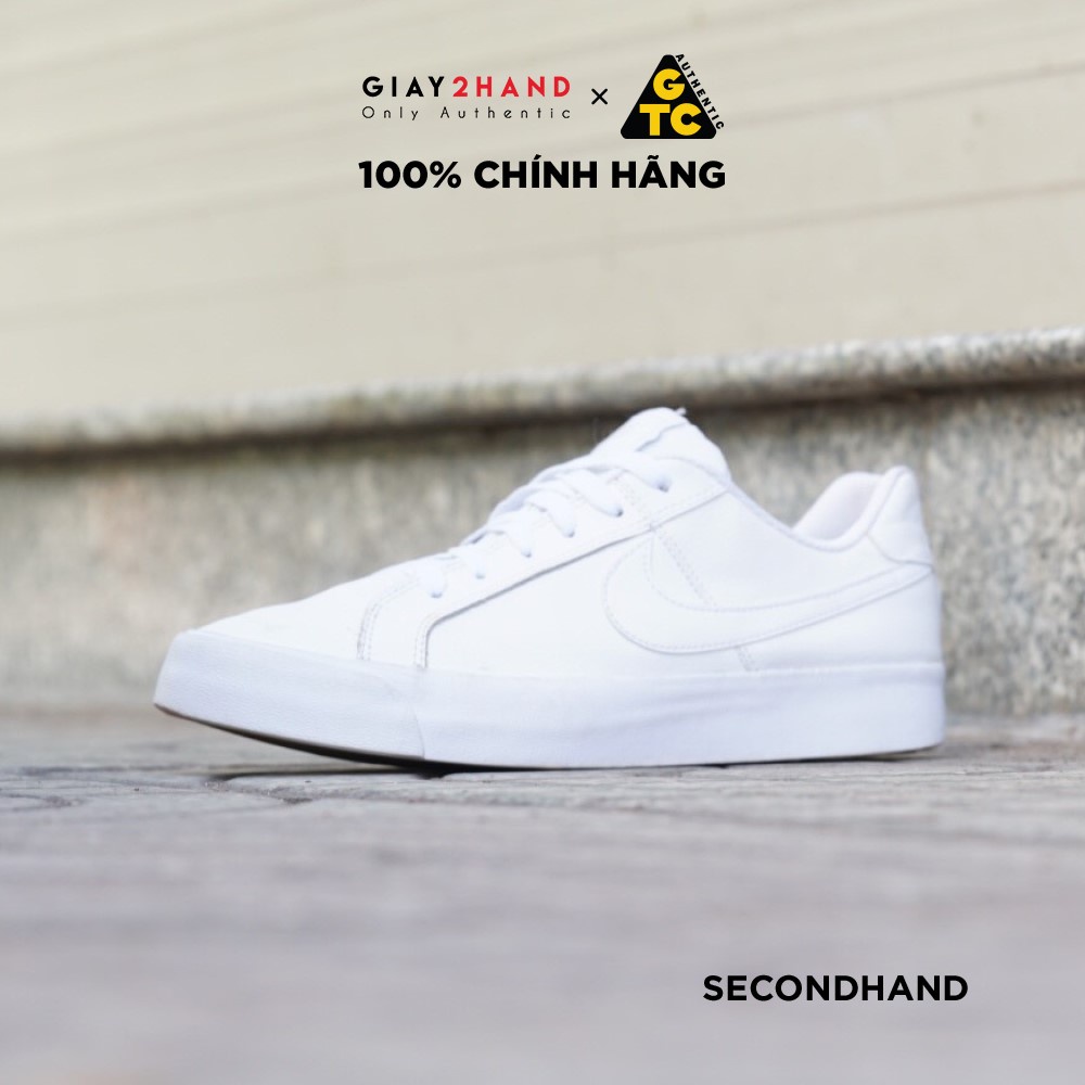 Giày Thể Thao COURT ROYALE AC BQ4222-101 GIÀY CŨ CHÍNH HÃNG