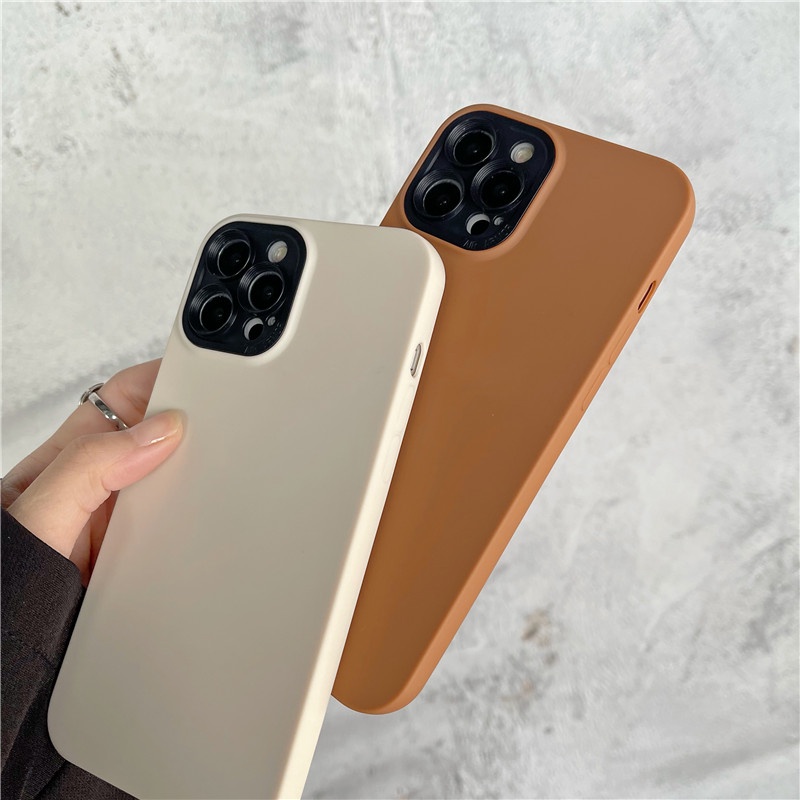 Ốp điện thoại ARMOR màu trơn trong suốt chống sốc 2 trong 1 thích hợp cho iPhone 13 12 11 Pro MAX XS MAX