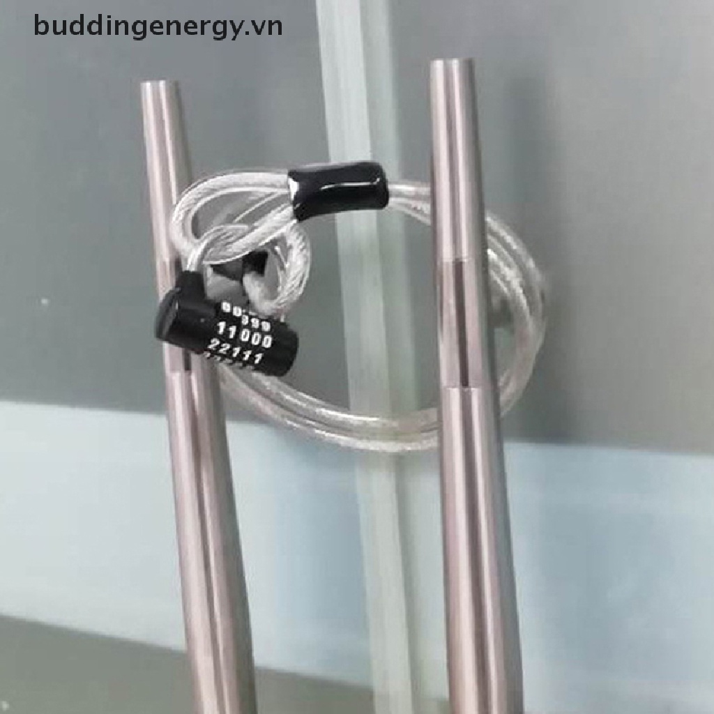 Dây Khóa Xe Đạp Chống Trộm Bằng Thép 10mm 1.2m