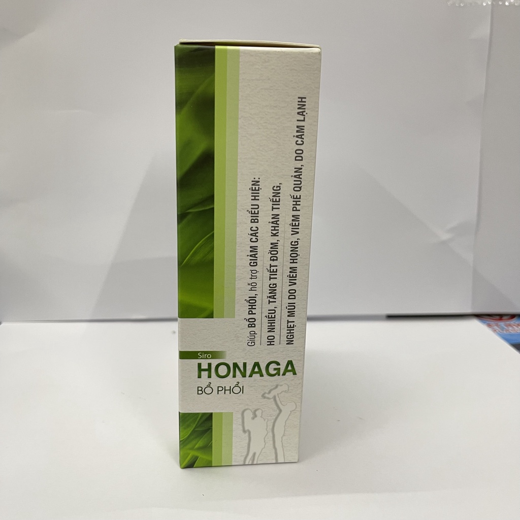 Bổ phổi Honaga hộp 16 gói dạng gel giúp bổ phổi, giảm các biểu hiện ho tăng tiết đờm.