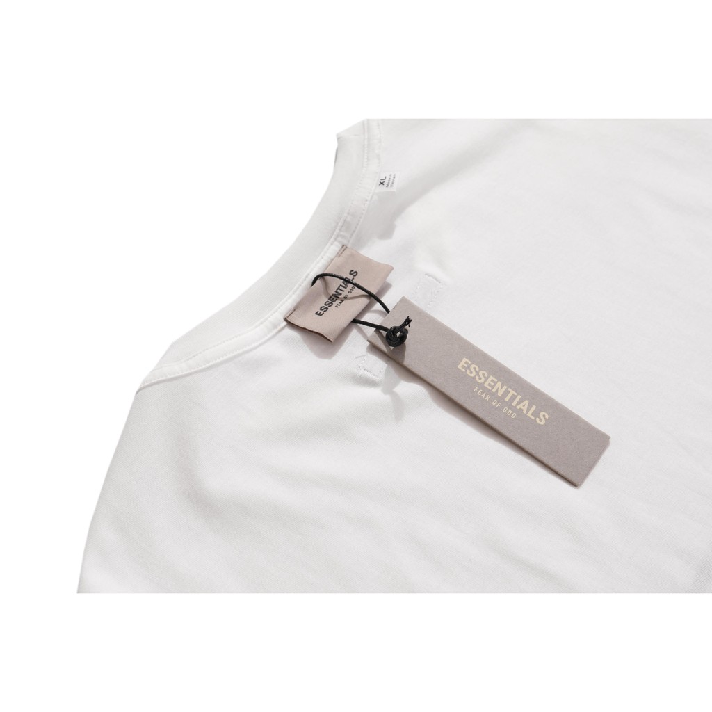 FOG FEAR OF GOD Essentials Couple Chest Letter Double Line Short Sleeve T-Shirt Trend