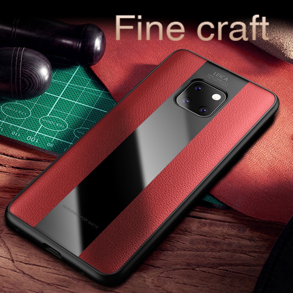 Ốp điện thoại phối da sần cao cấp cho Huawei Mate 10 20 Pro 20X 9Pro