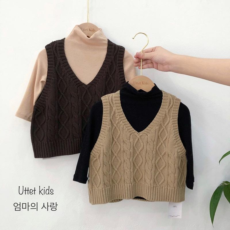 ÁO GILE LEN GÂN CHO BÉ GÁI VÀ BÉ TRAI PHONG CÁCH HÀN QUỐC RẤT ĐẸP FORM CHUẨN
