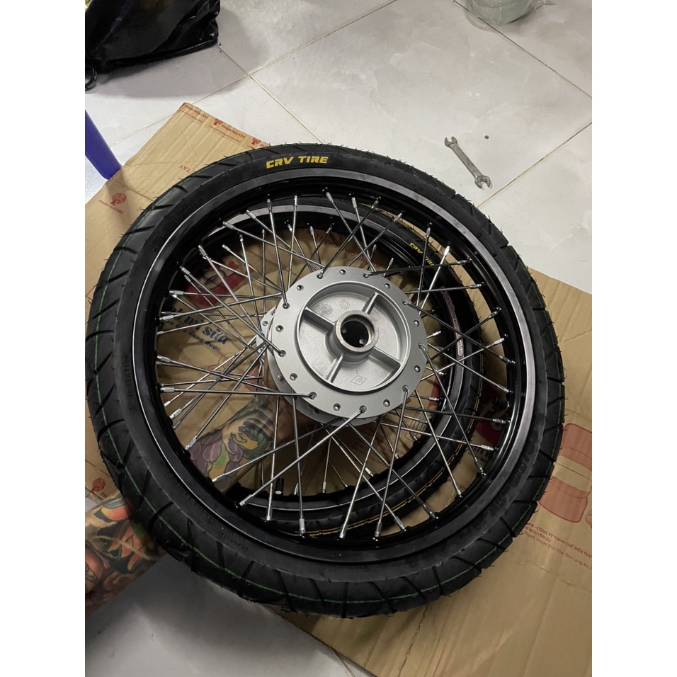 Bộ CDN dành cho Sirius và exciter 2010 căm osaka đùm bạc niềng nhôm đen solute full vỏ ruột 60/70 và 70/90