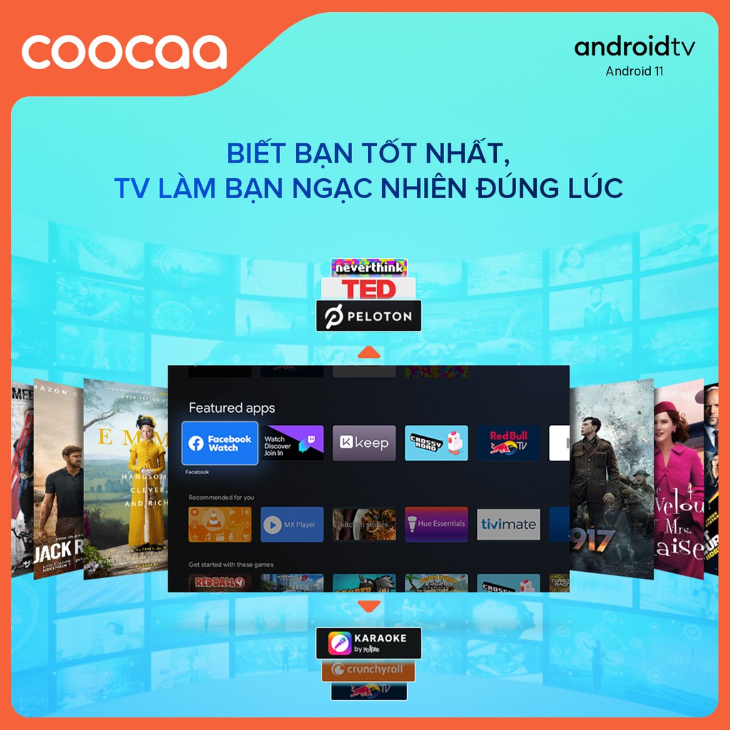[Lưu COOCS7G40 - 1TR5 và ELCOOCAA - 1TR] Smart TV Full HD Coocaa 40 Inch Wifi - 40S7G - Android 11 - Miễn phí lắp đặt | WebRaoVat - webraovat.net.vn