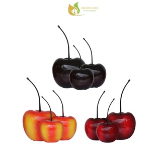 Trái cây trang trí nội thất cao cấp Catleza - Trái Cherry - Nhiều màu - Nhiều size