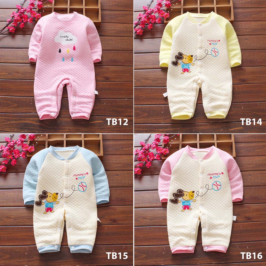 Body Trần Bông 3 lớp Xuất Nhật Cao Cấp Cho Bé Trai/Bé Gái SLTB01