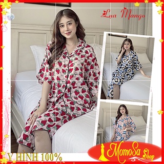 Đồ bộ pijama nữ ❤️đồ bộ mặc nhà tay cánh dơi lụa mango cao cấp momosa shop