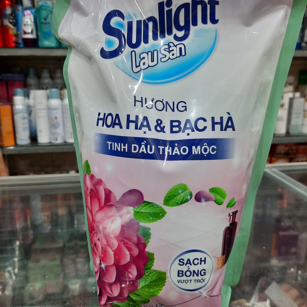 Túi nước lau sàn tinh dầu thảo mộc Sunlight Hoa hạ và bạc hà 2kg