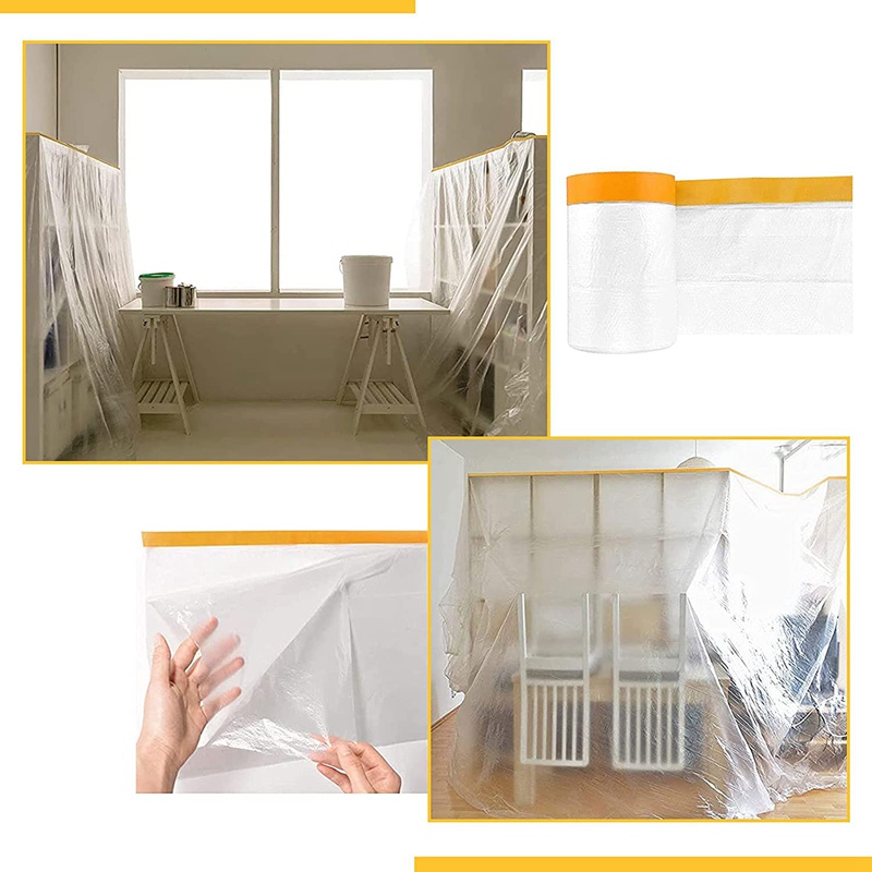 Cuộn Phim Nhựa Dán Mặt Nạ Chống Bụi Tự Dính Tiện Lợi