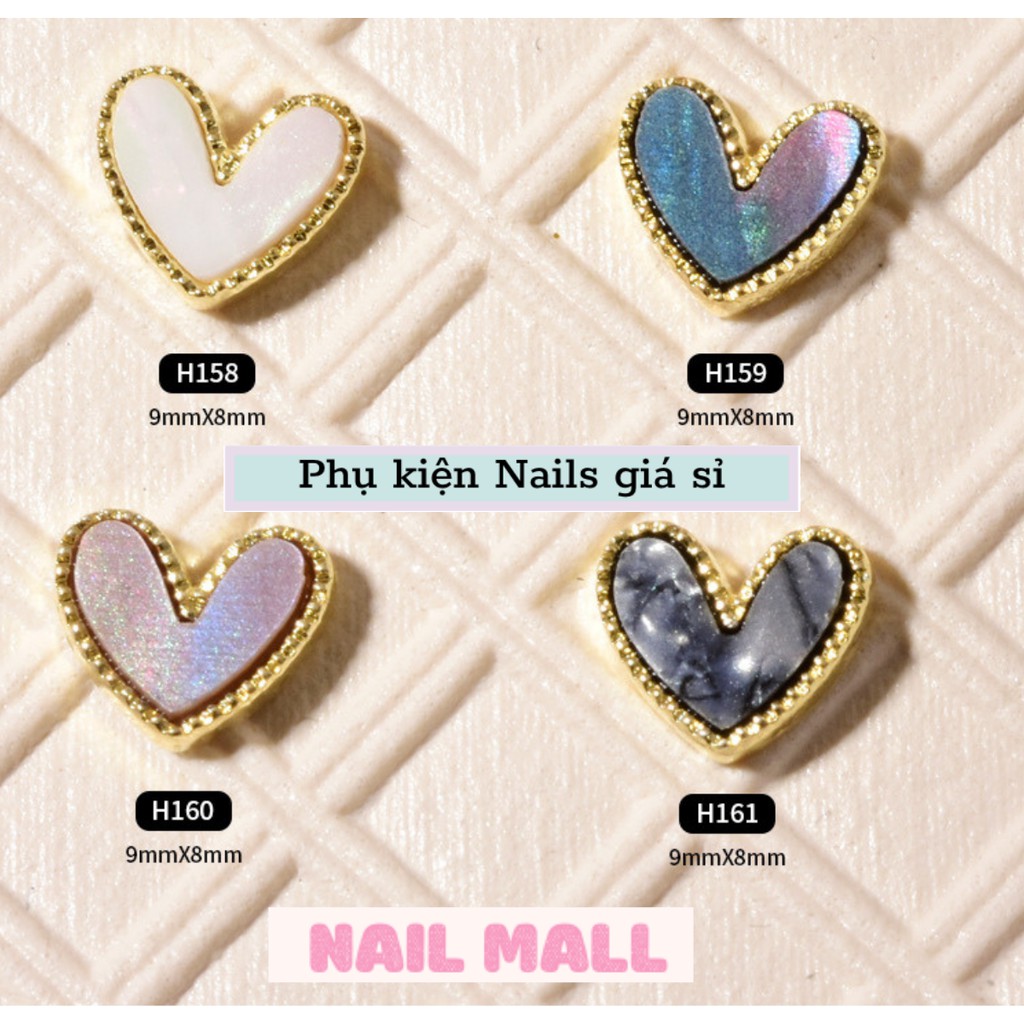 Charm Nail Trái Tim phong cách Hàn Quốc HZ01020304