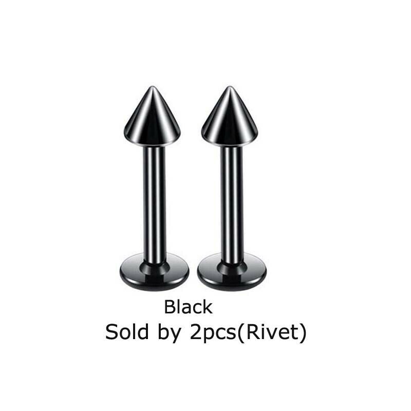 Set 2 khuyên tai/môi bằng thép không gỉ cá tính