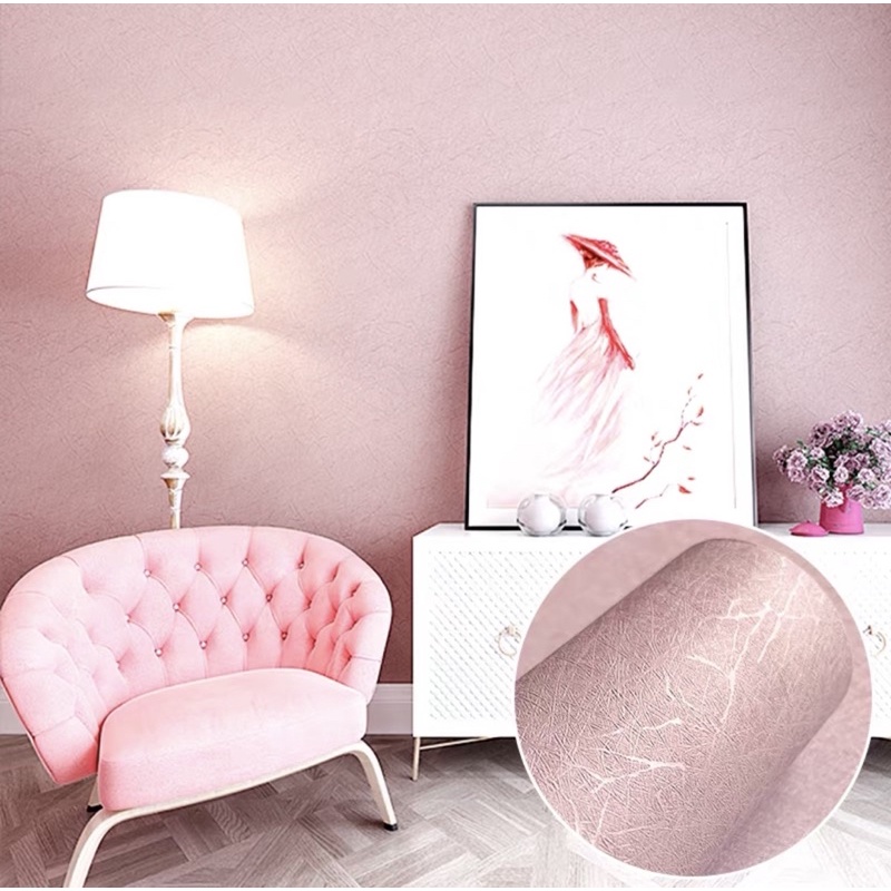 Giấy dán tường một màu keo sẵn dài 10 mét khổ rộng 45 cm