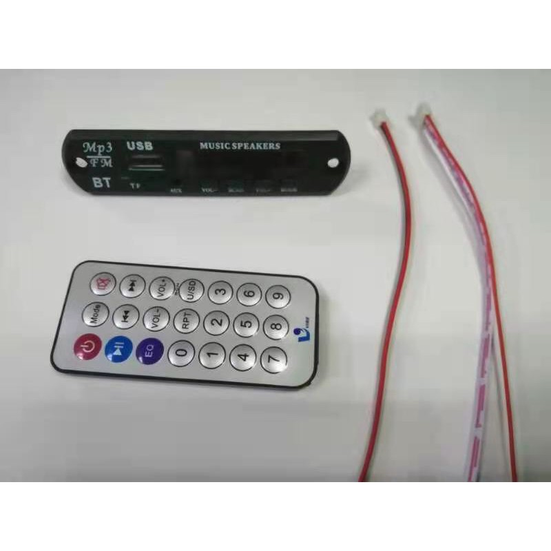 Bộ Mạch Giải Mã Âm Thanh MP3-FM Kết Nối Bluetooth-USB-Thẻ TF 12V