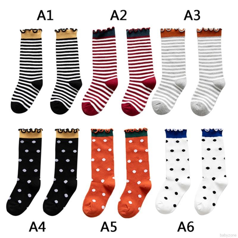 Tất cotton kẻ sọc cho bé
