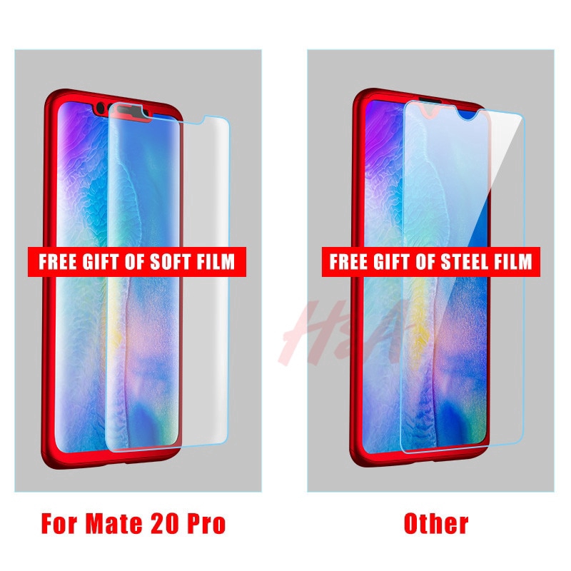 Ốp Lưng Bảo Vệ Toàn Diện 360 Độ Cho Huawei Mate 20 10 9 8 Pro P9 P10 Plus Lite