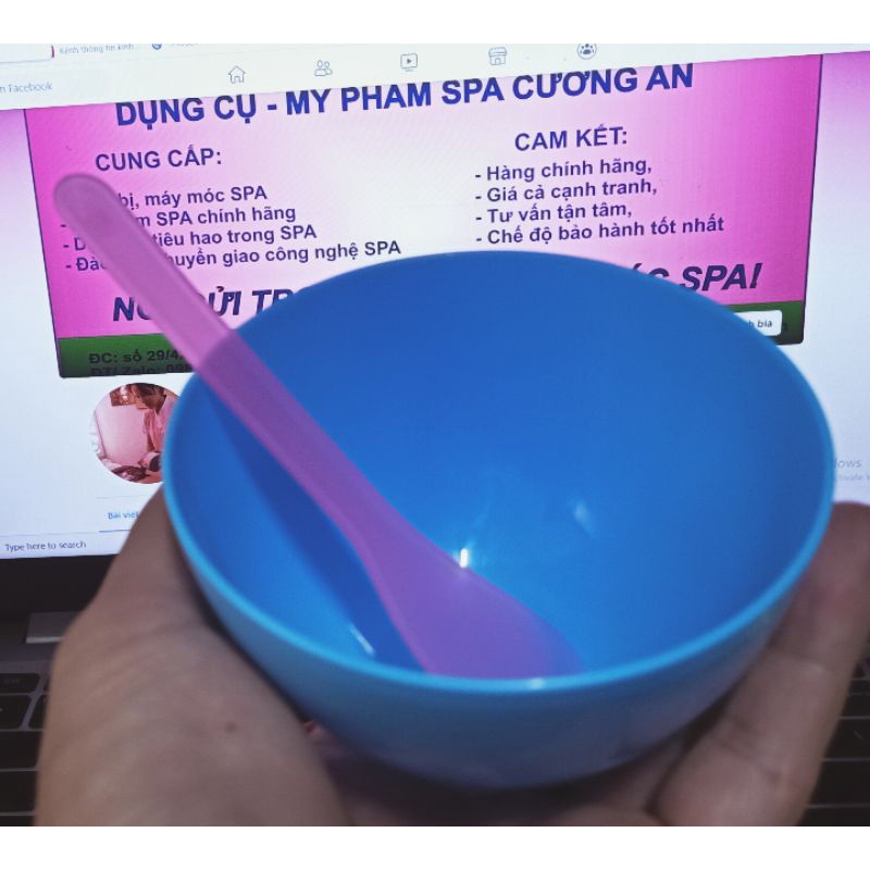 Bộ bát thìa pha mặt nạ