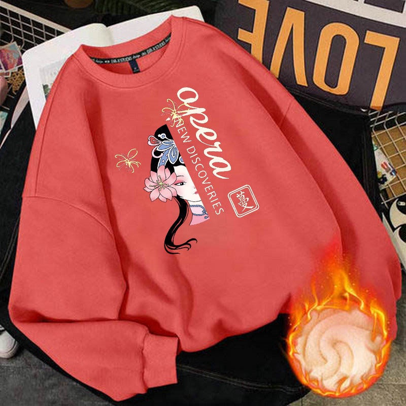 Áo Sweater Lông Cừu Cổ Tròn Không Mũ Trùm Thời Trang Thu Đông Hàn Quốc Dành Cho Nữ Ins2021