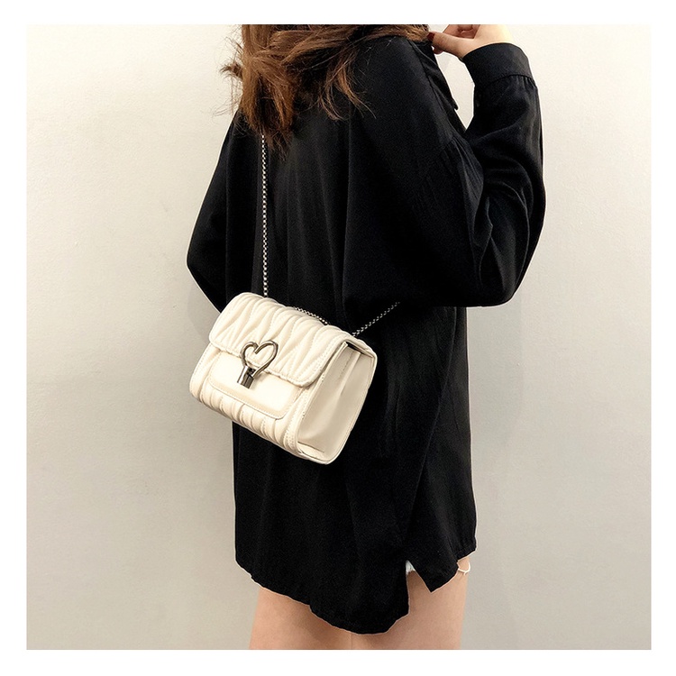 Túi Đeo Chéo Thời Trang HQ Khóa Tim [HÀNG CAO CẤP]