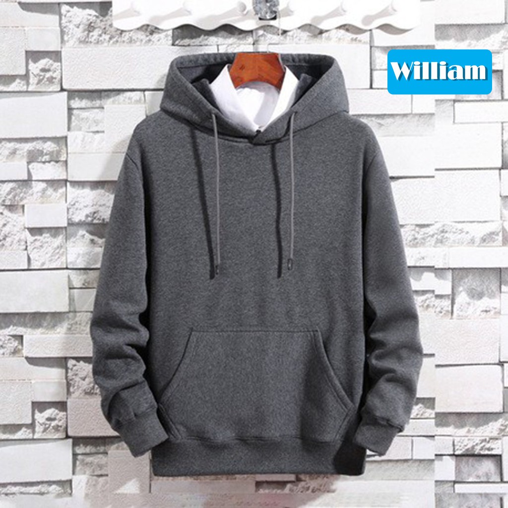 Áo hoodie nam nữ nỉ ngoại trơn chất nỉ bôn dày dặn, nón 2 lớp-TH306