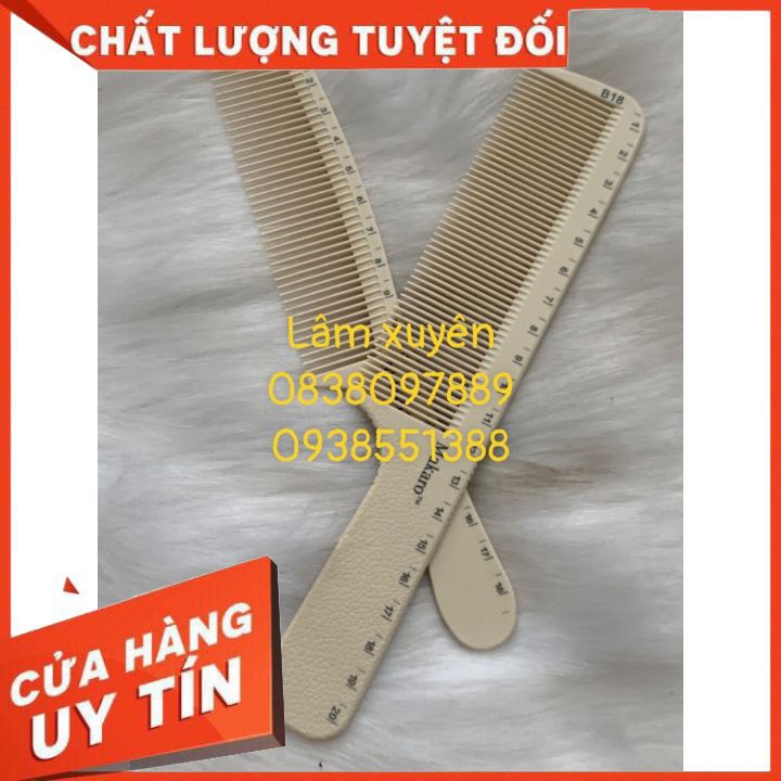 Lược cắt tóc nam bản to ⚡FREESHIP⚡ lược cắt bản mỏng cao cấp, dẽo, kháng hóa chất, chịu nhiệt, bám tóc, cắt tông đơ tốt