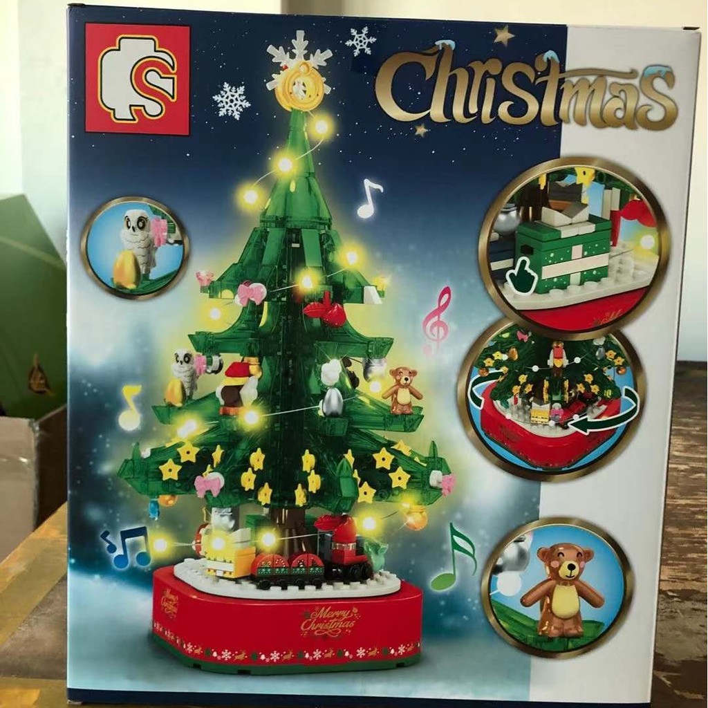 Đồ chơi Lắp ráp Mô hình 601097 Đón giáng sinh cùng ông già Noel Christmas Tree