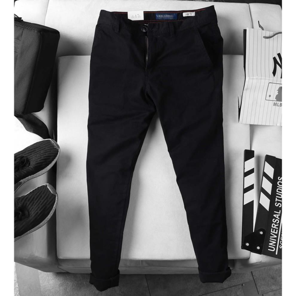 Quần Kaki Nam Slimfit Hàn Quốc Veratino Cao Cấp - Full màu: Xanh rêu, đen, nâu, xám chất co giãn, dáng công sở.