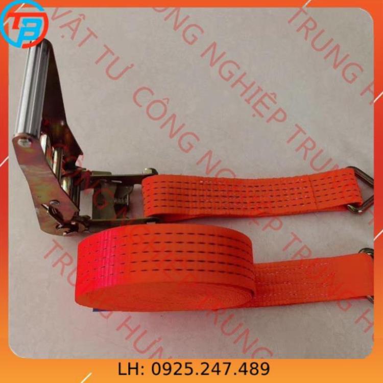 Dây cảo chằng hàng tăng đơ TBVINA bản 50mm, Tải trọng 3 tấn, dài 5m, 6m, 8m, 10m, 12m