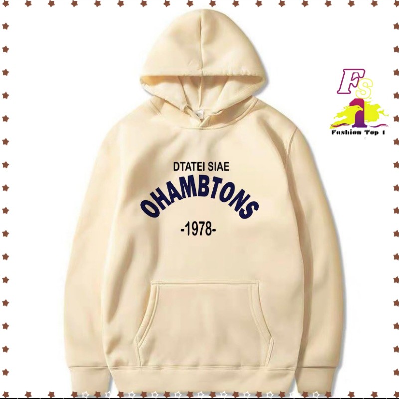 Áo Hoodie nam nữ phong cách unisex hàn quốc freesize dưới 70kg ohambtons FS.Top1