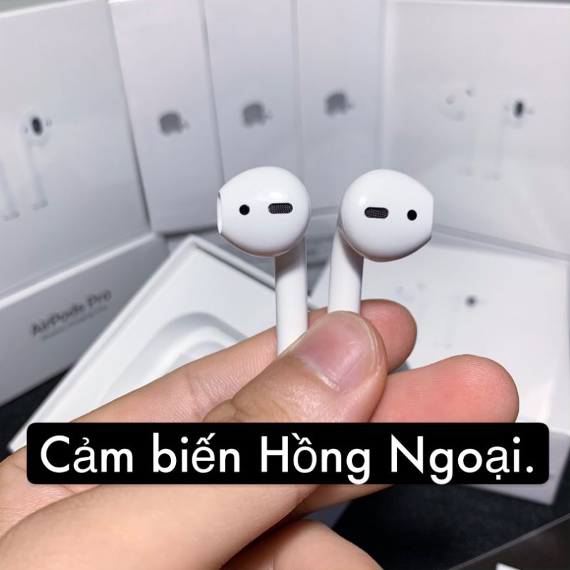 Tai Nghe Bluetooth Iphone Airpods 2 Chip Hỗ Vằn Louda 1562M [Định Vị - Đổi Tên - Sạc Khong Dây] - Pin 5h Hàng Siêu Cấp