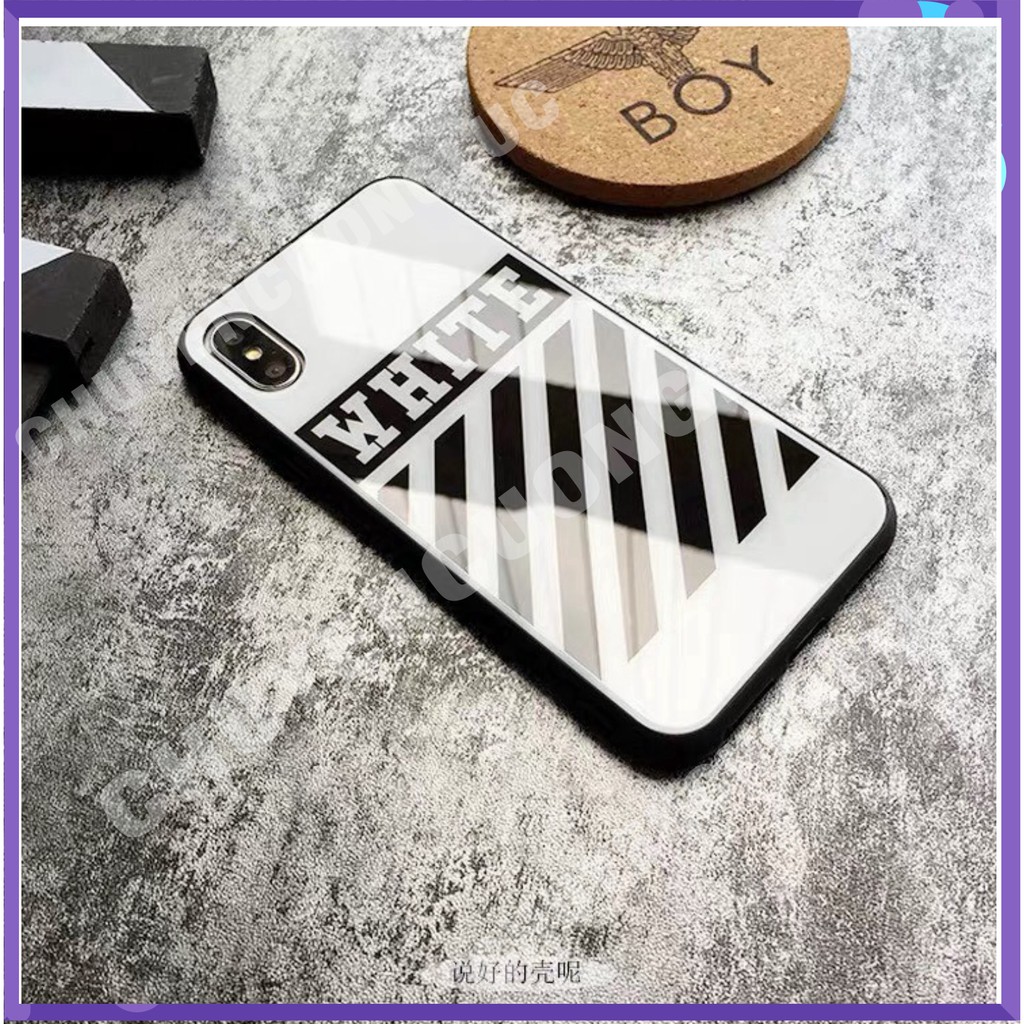 [HOT] ỐP IPHONE 6 6S 6 PLUS 6S PLUS 7 7 PLUS 8 8 PLUS X XS XR XSMAX - ỐP OFF WHITE KÍNH . ... - CCLNB