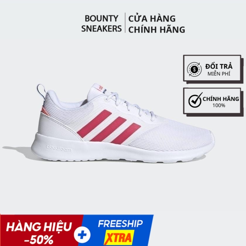 Giày QT Racer 2.0 &quot;Cloud White/Signal Pink&quot; FW7280 - Hàng Chính Hãng - Bounty Sneakers