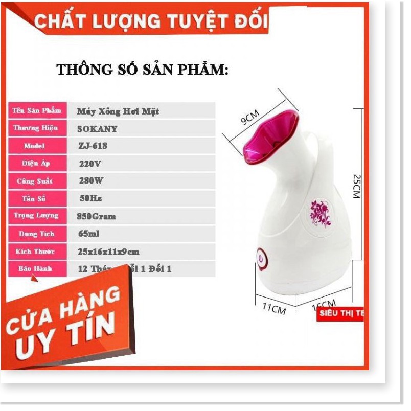 [HÀNG LOẠI 1 - GIÁ SẬP SÀN] Máy Xông Hơi Làm Đẹp Da Mặt Tại Nhà Sokany Chính Hãng