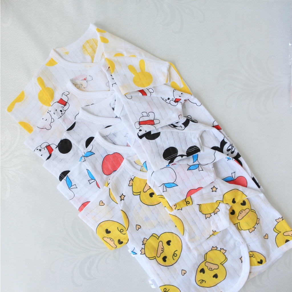 Bộ Quần Áo Sơ Sinh Cotton Giấy Siêu Nhẹ, Đồ Bộ Mùa Hè Thấm Hút Mồ Hôi Cho Bé Trai, Bé Gái 0-18 Tháng