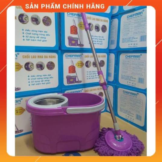 [FreeShip] BỘ CHỔI LAU NHÀ 360 ĐỘ CHEFMAN CÔNG NGHỆ THÁI LAN (TẶNG KÈM 1 BÔNG LAU) Huy Anh