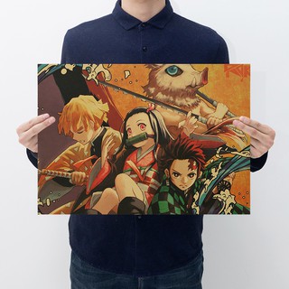 Poster dán tường anime Kimetsu No Yaiba