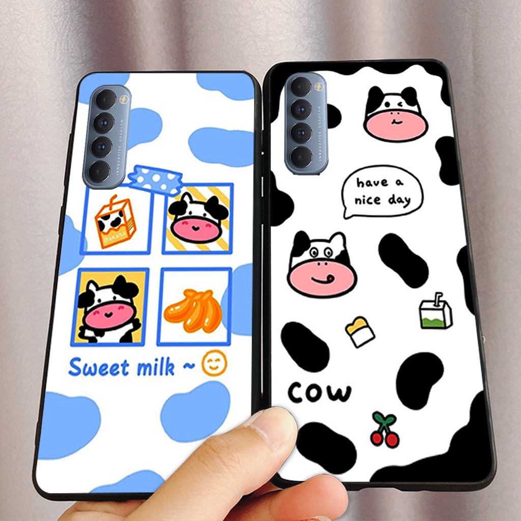 ỐP LƯNG OPPO RENO 3/RENO 3 PRO HINH BÒ SỮA MILK GIÁ RẺ NHẤT THỊ TRƯỜNG