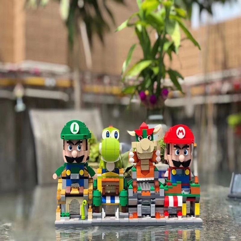 Đồ chơi lắp ráp kiểu Lego cho bé trai bé gái Mẫu Cửa hàng Mario Chất liệu nhựa ABS cao cấp