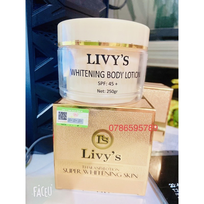 Kem body Livy công ty chính hãng